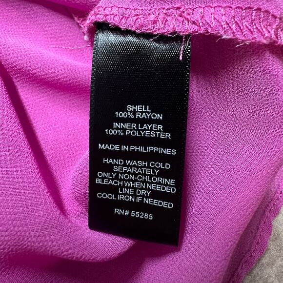 Express Bright Purple Asymmetrical Sleeveless Tank Top XS - Picture 4 of 5